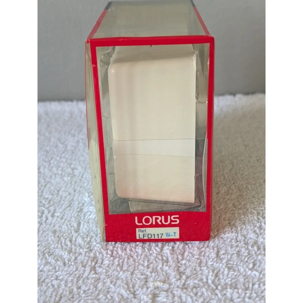 Vintage Lorus Disney Mickey Mouse Sixty Years Quartz Alarm Clock Square White 🆕